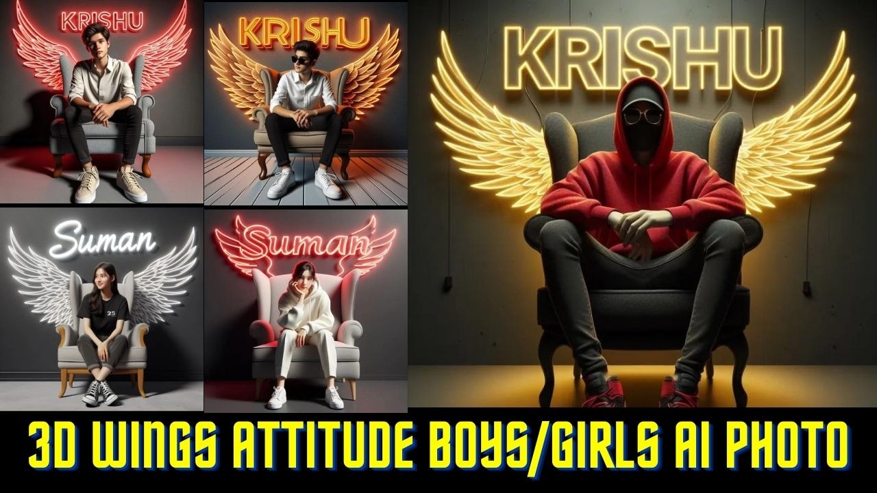 3D Wings Attitude Boys/Girls Ai Photo Generator